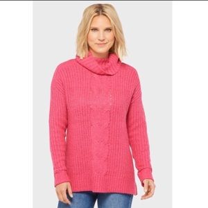 Evereve Allison Joy Turtleneck Sweater- hot pink.